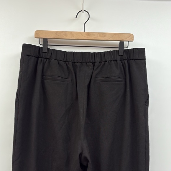 Banana Republic Hayden High Rise Elastic Waist Tapered Trouser Pant Black 14 - Picture 7 of 9